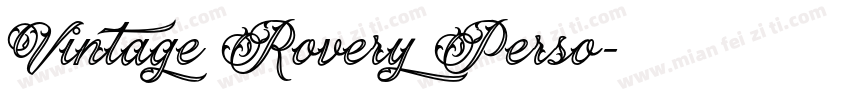 Vintage Rovery Perso字体转换